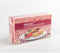 Блины FINE LIFE с клубничным джемом, 420г