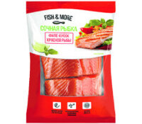Лосось FISH AND MORE филе-кусок на коже свежемороженый, 500 г